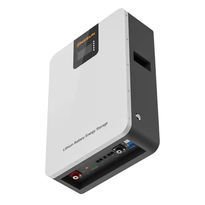 ONESUN 48V100AH lfp battery bottom side with ports